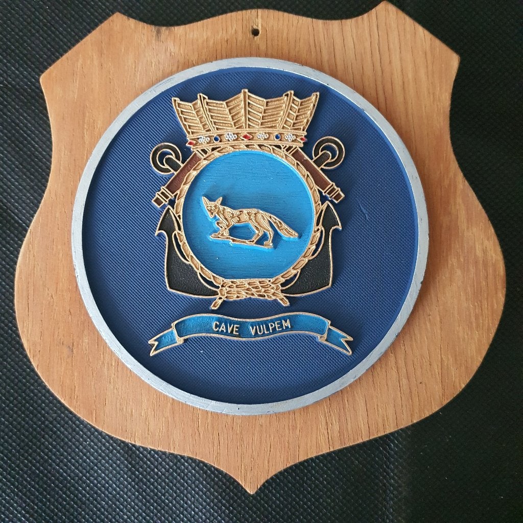 Wapenschildje Vos, Verzenden, Marine, Nederland, Embleem of Badge