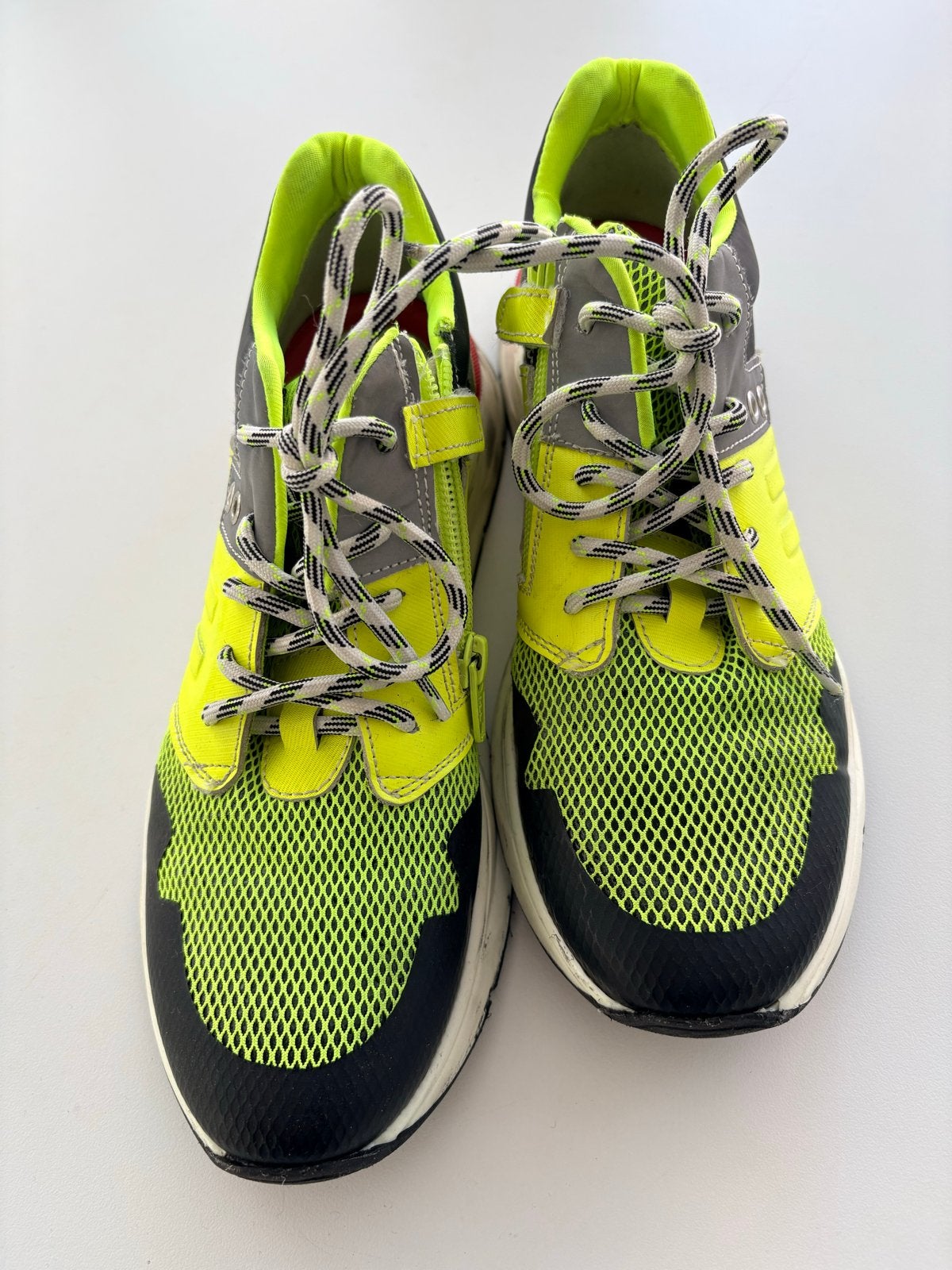 Neon Gele Sneakers - Let The BQZ Rebel Out, Ophalen of Verzenden, Gedragen, Overige kleuren, Sneakers of Gympen