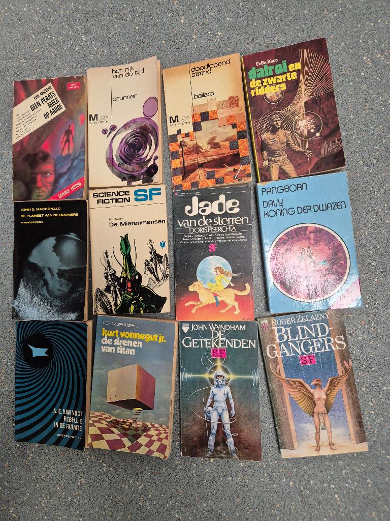 SF-Boeken, Boeken, Science fiction, Ophalen, Gelezen, Vonnegut ea
