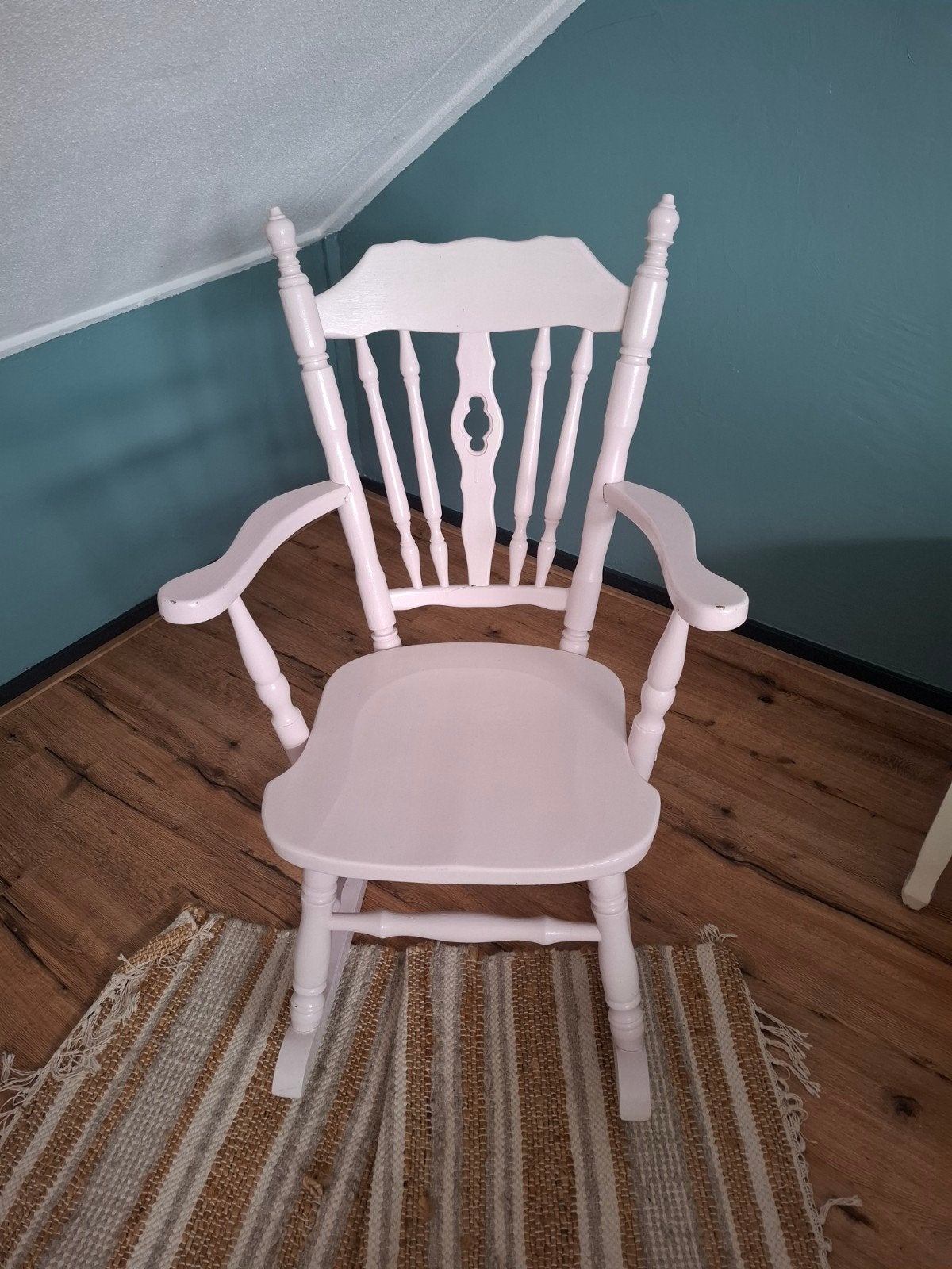 Lichtroze Schommelstoel, Huis en Inrichting, Stoelen, Ophalen, Gebruikt, Overige kleuren, Eén