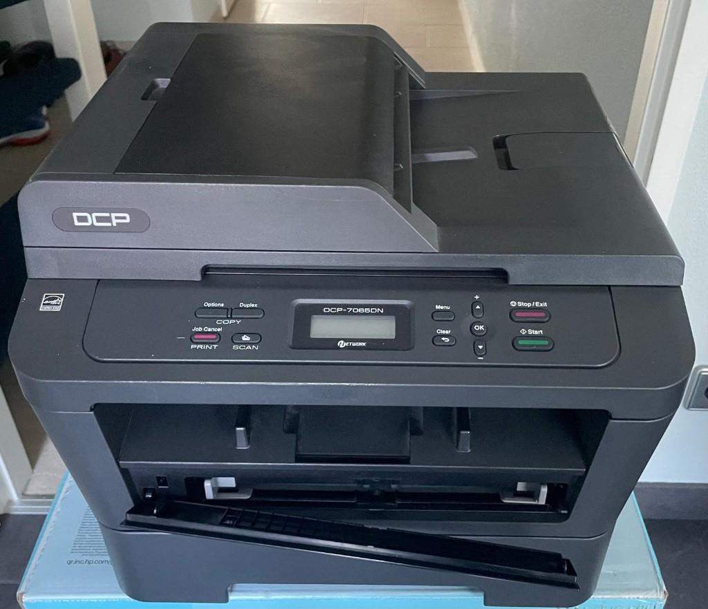 Brother DCP-7065DN A4 laserprinter zwart-wit, Computers en Software, Printers, Gebruikt, Printer, Laserprinter, Scannen, Zwart-en-wit printen