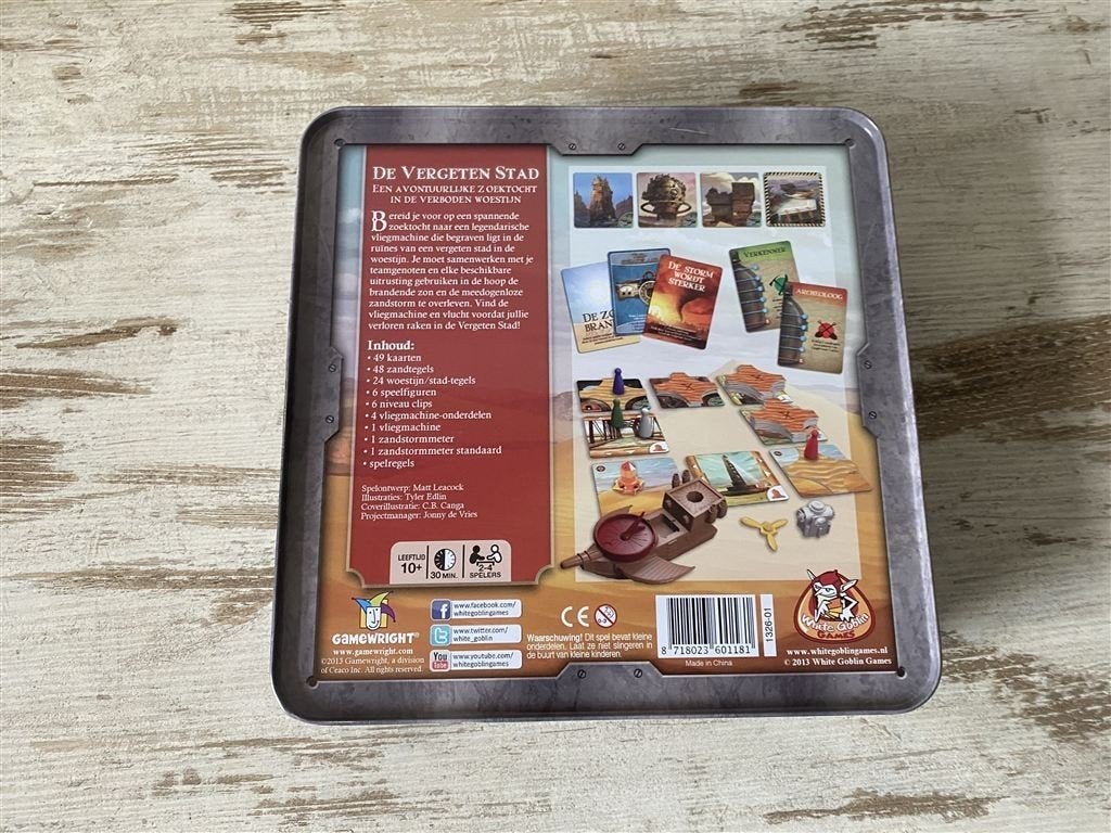 De vergeten stad white goblin games [s342], Hobby en Vrije tijd, Gezelschapsspellen | Bordspellen, Verzenden, Zo goed als nieuw