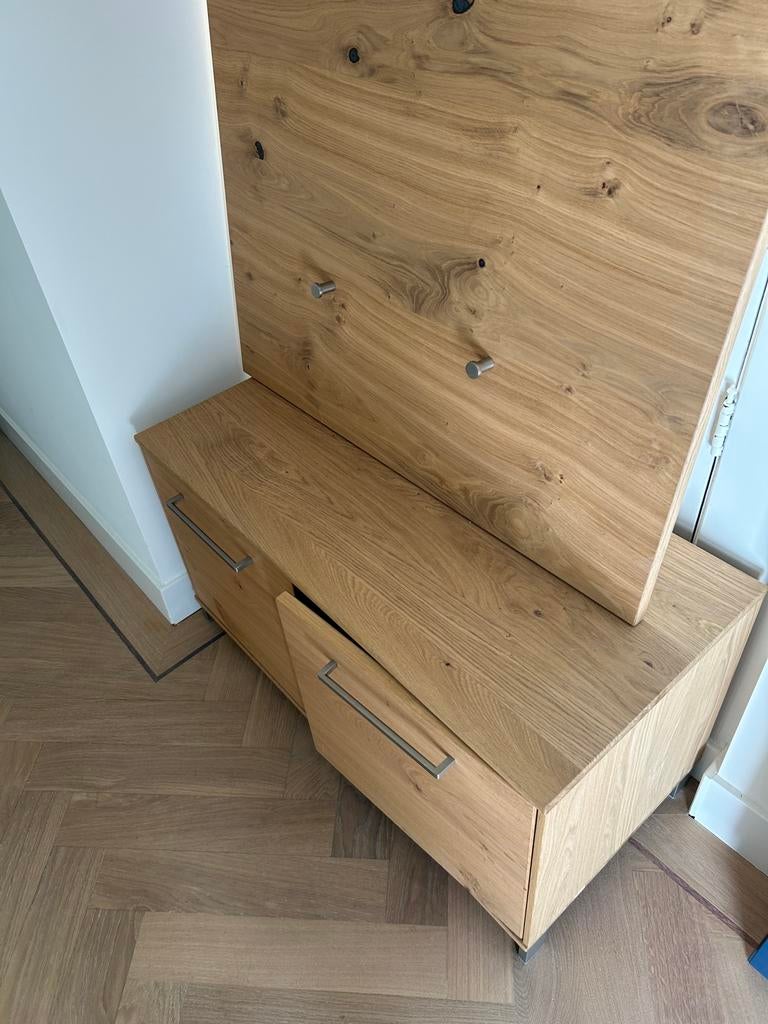 Kapstok (85x109) met schoenenkast (85x40x40), Huis en Inrichting, Gebruikt, 100 tot 150 cm, Hout, Ophalen