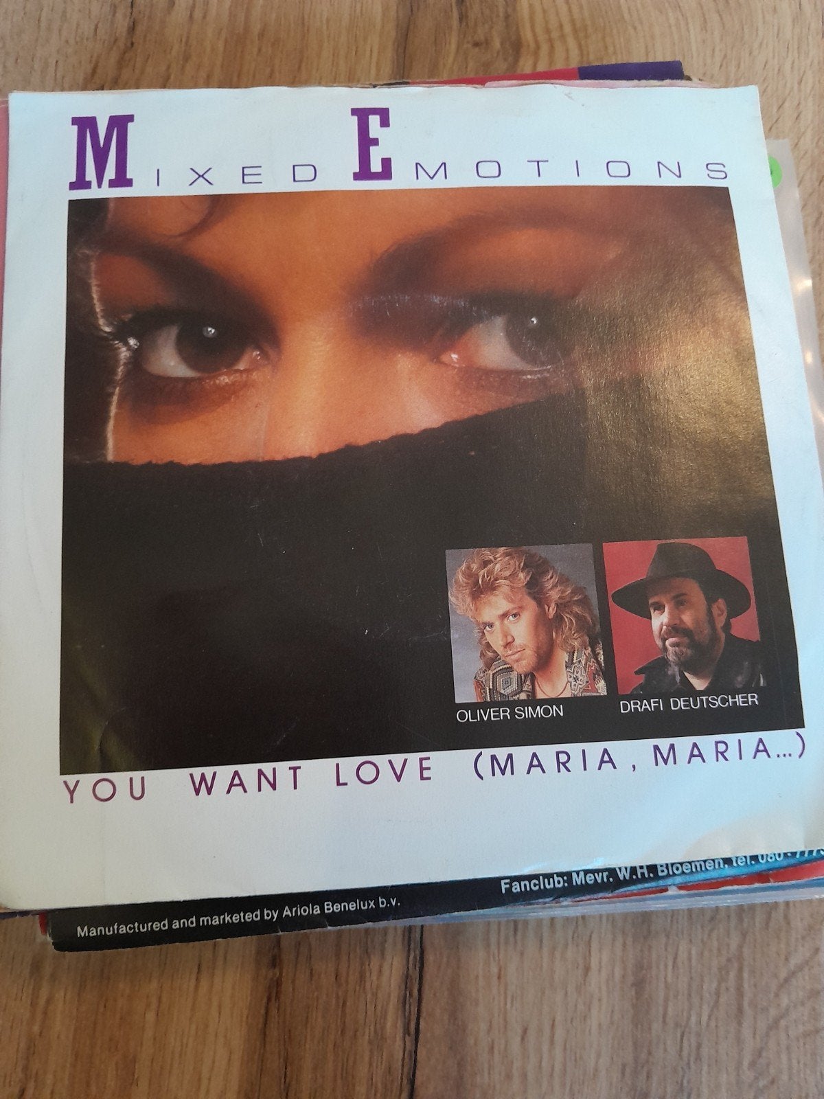 mixed emotions 7inch you want love, Cd's en Dvd's, Ophalen of Verzenden, Zo goed als nieuw, Pop