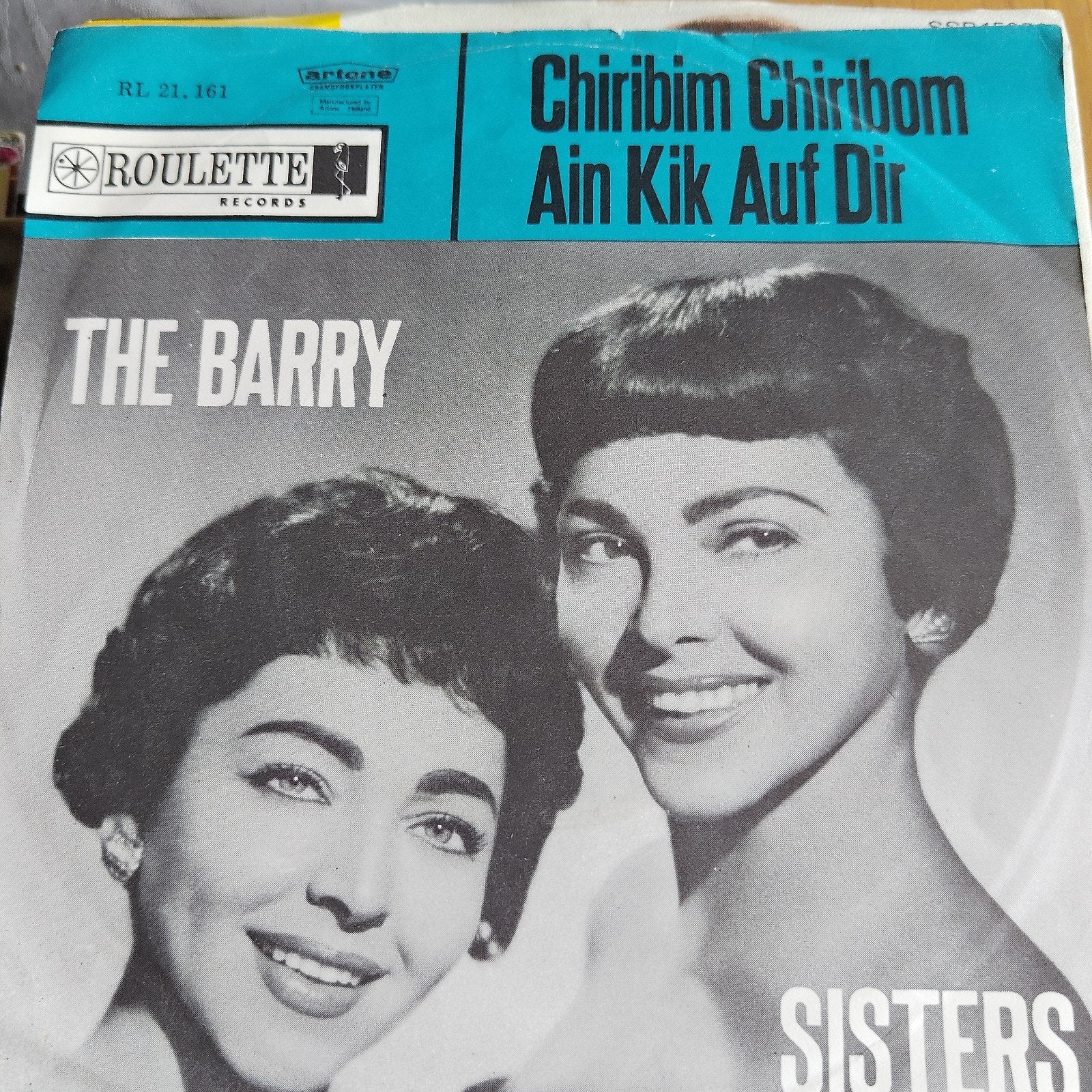 The Barry Sisters - Chiribim Chiribom  Ain Kik Auf Dir (Viny, Cd's en Dvd's, Gebruikt, Overige genres, 7 inch, Ophalen of Verzenden