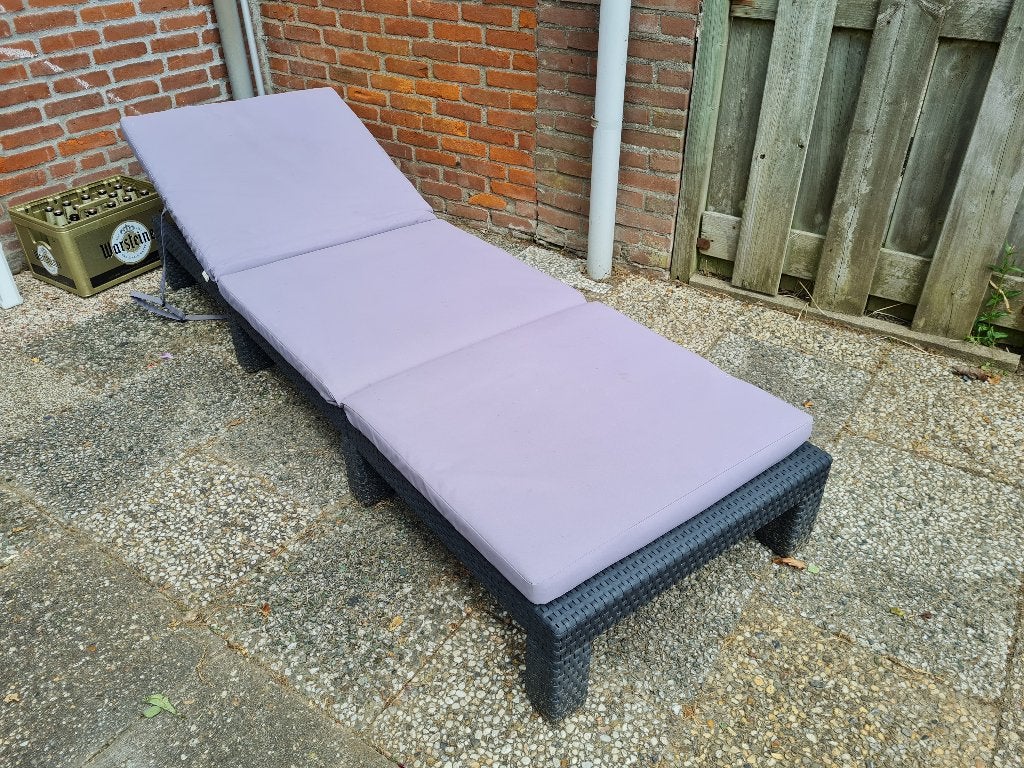 Ligbed met kussen, Tuin en Terras, Ligbedden, Ophalen, Gebruikt, Kunststof