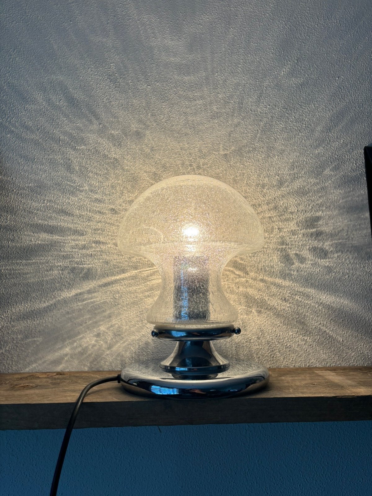 Vintage mushroom space age tafellamp van Baum Leuchten, Huis en Inrichting, Ophalen of Verzenden, Gebruikt