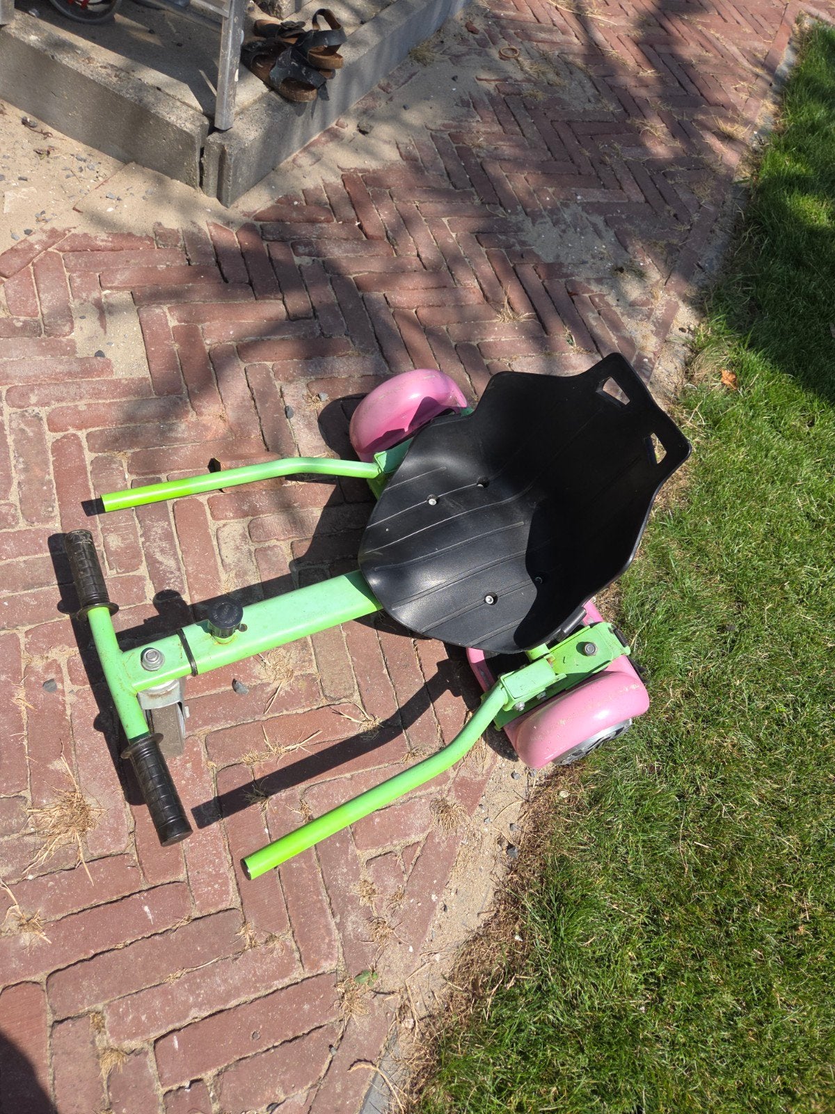 Hoverkart voor Hoverboard - Groen/Zwart, Ophalen of Verzenden, Gebruikt, Overige typen