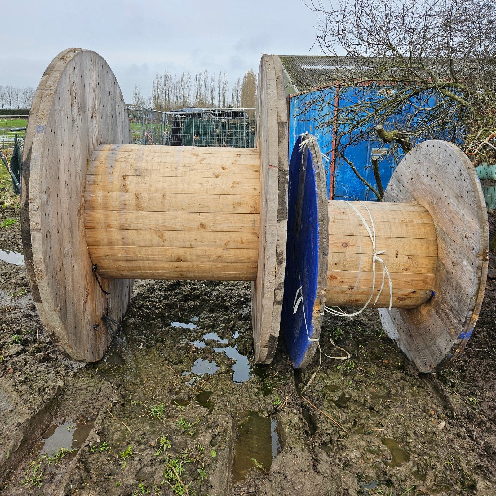 Haspels hout, Doe-het-zelf en Verbouw, Hout en Planken, Ophalen, Overige houtsoorten, 50 mm of meer, Minder dan 200 cm