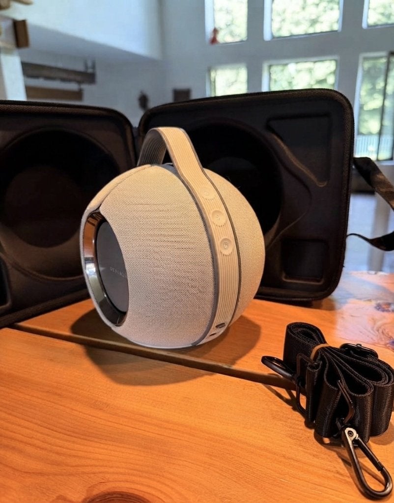 Devialet Mania draadloze speaker met hoes (Light Grey), Overige merken, Verzenden, Overige typen, Zo goed als nieuw