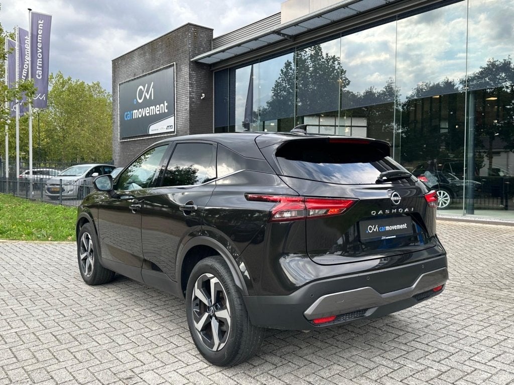 Nissan QASHQAI 1.3 MHEV Aut. N-Connecta I Camera I Navi I Le, Auto's, Automaat, Automatische klimaatregeling, Stof, Zwart