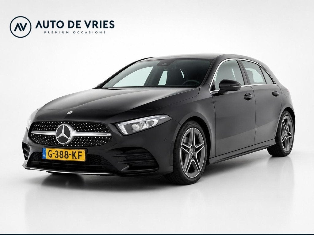 Mercedes A-klasse 180 Automaat Business Solution AMG | Carpl, Gebruikt, 4 cilinders, Zwart, Origineel Nederlands