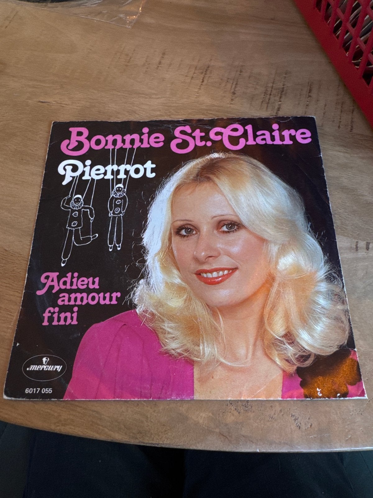 Bonnie St. Claire - Pierrot / Adieu Amour Fini (Vinyl Single, Gebruikt, 7 inch, Ophalen of Verzenden, EP