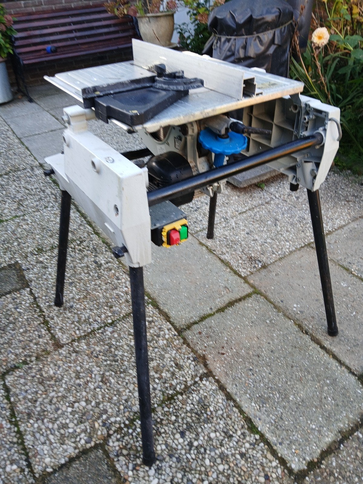 Elu TGS 273 A2 Afkort- en Tafelzaagmachine, Gebruikt, 70 mm of meer, Ophalen of Verzenden, Afkortzaag