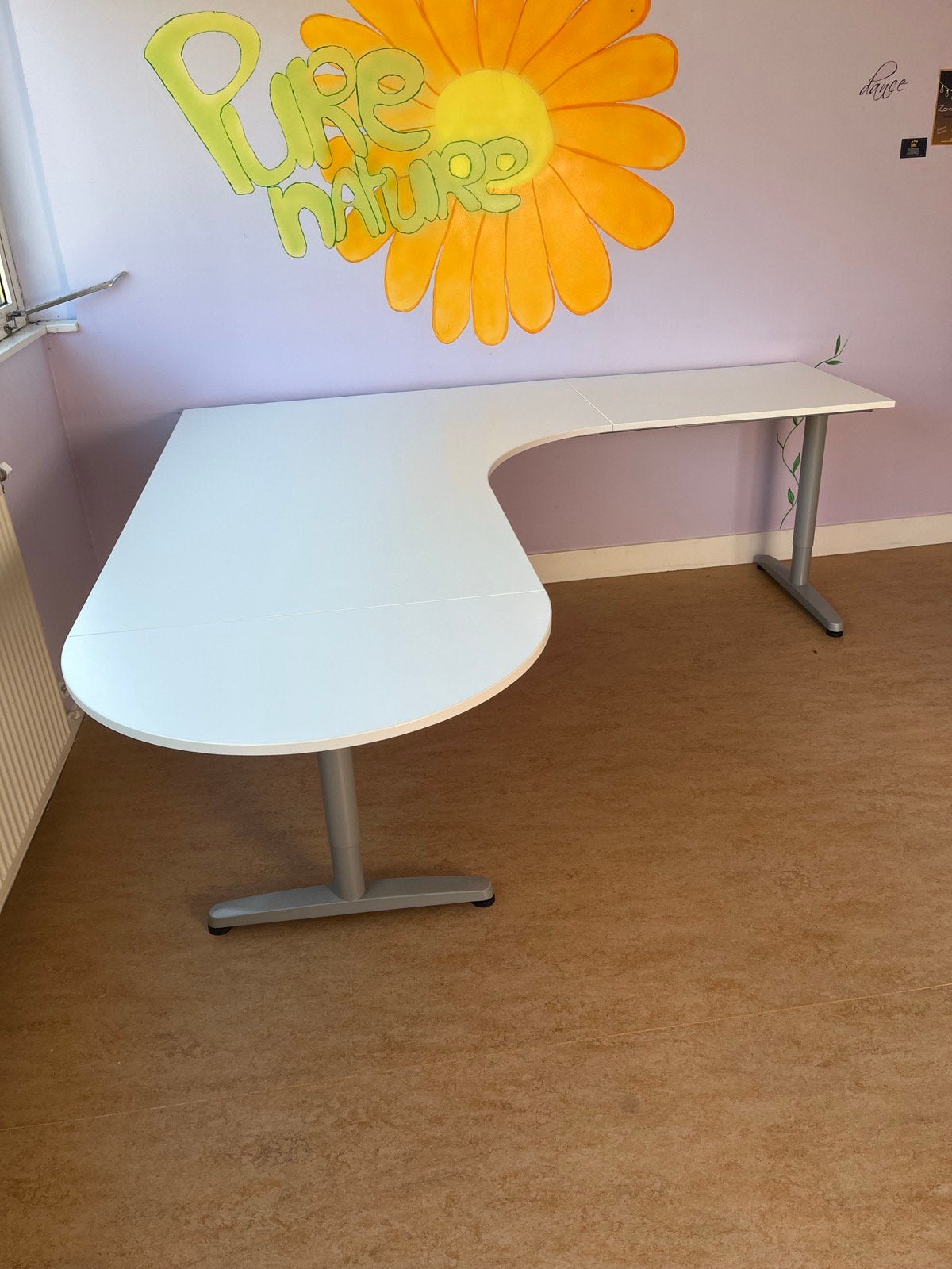 Wit hoekbureau IKEA Galant, Ophalen, Demontabel, Gebruikt, Hoekbureau
