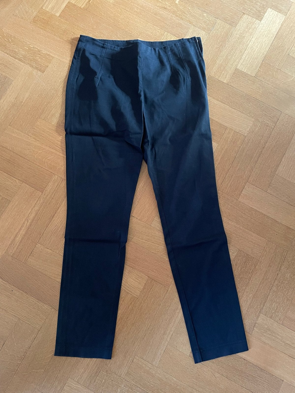 Donkerblauwe Corel pantalon maat 42, Maat 42/44 (L), Lang, Gedragen, Verzenden