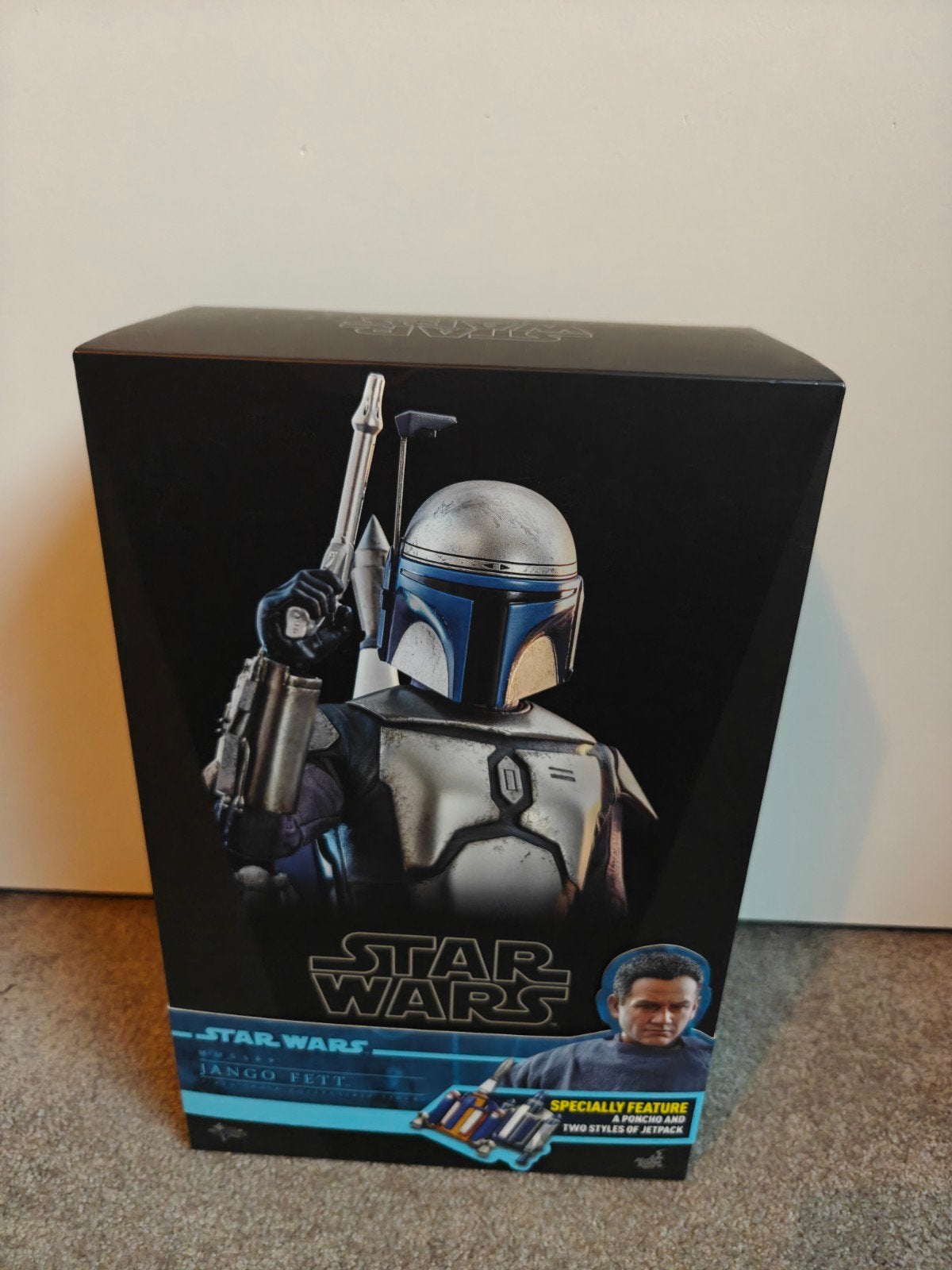 Star Wars Hot Toys Jango Fett, Ophalen of Verzenden, Zo goed als nieuw, Actiefiguurtje