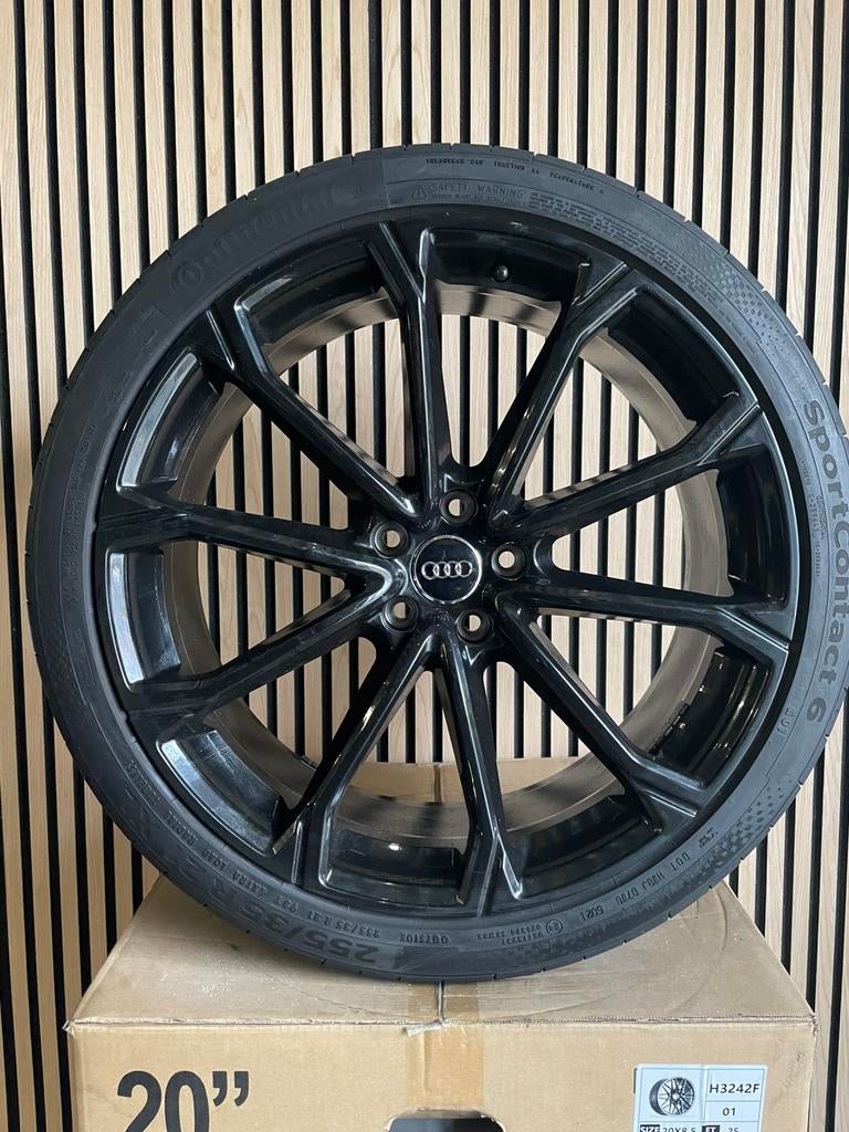 21” Audi Q3 SQ3 5x112 velgen + Continental A6 C8 Q5 SQ5 A7, 255 mm, Banden en Velgen, Nieuw, Personenwagen
