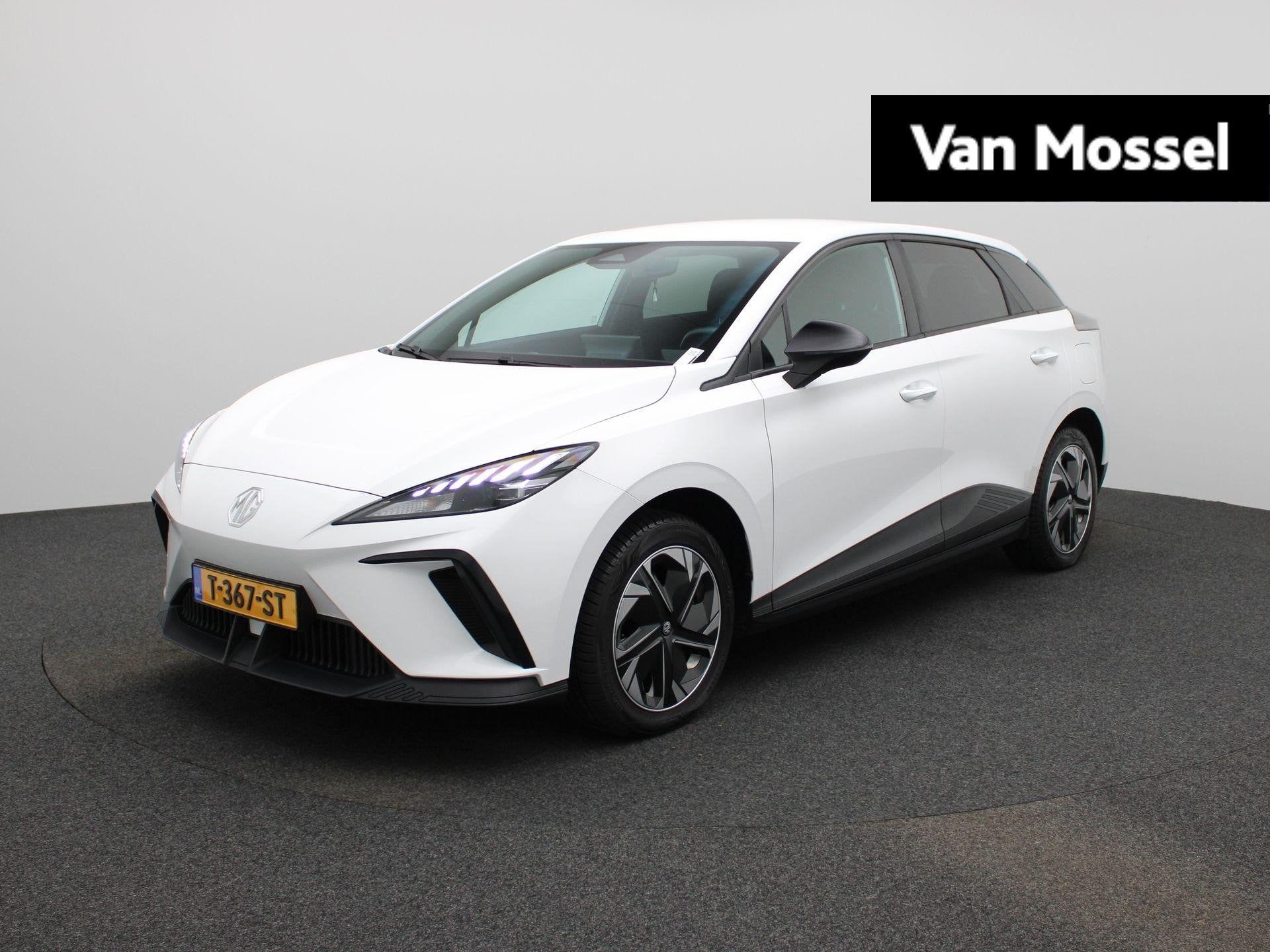MG 4 Electric Comfort 64 kWh | Automaat | Navigatie | Climat, Auto's, Achterwielaandrijving, Gebruikt, Leder en Stof, Wit