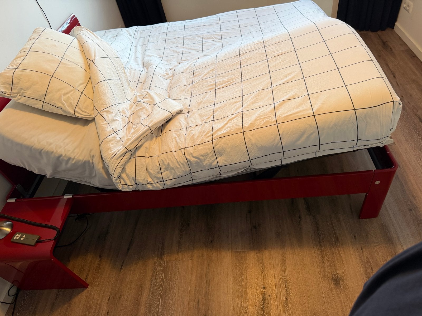 Auping bed met elektrisch verstelbare bodem en matrassen, Ophalen, 210 cm, Tweepersoons, 180 cm