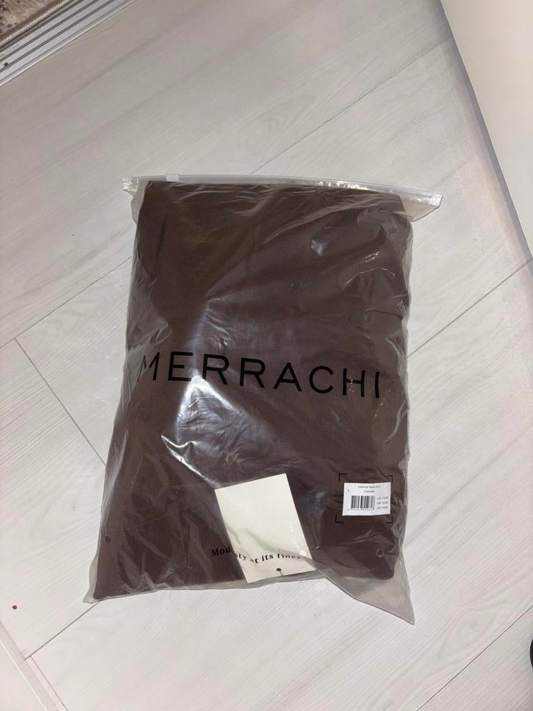 merrachi abaya short chocolate, Verzenden, Nieuw