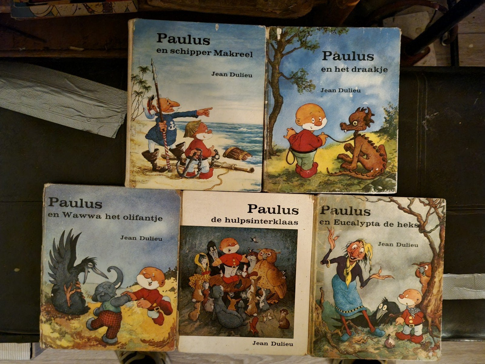 5 x Paulus de boskabouter boeken van Jean Dulieu -, Ophalen of Verzenden, Gelezen, Jean Dulieu