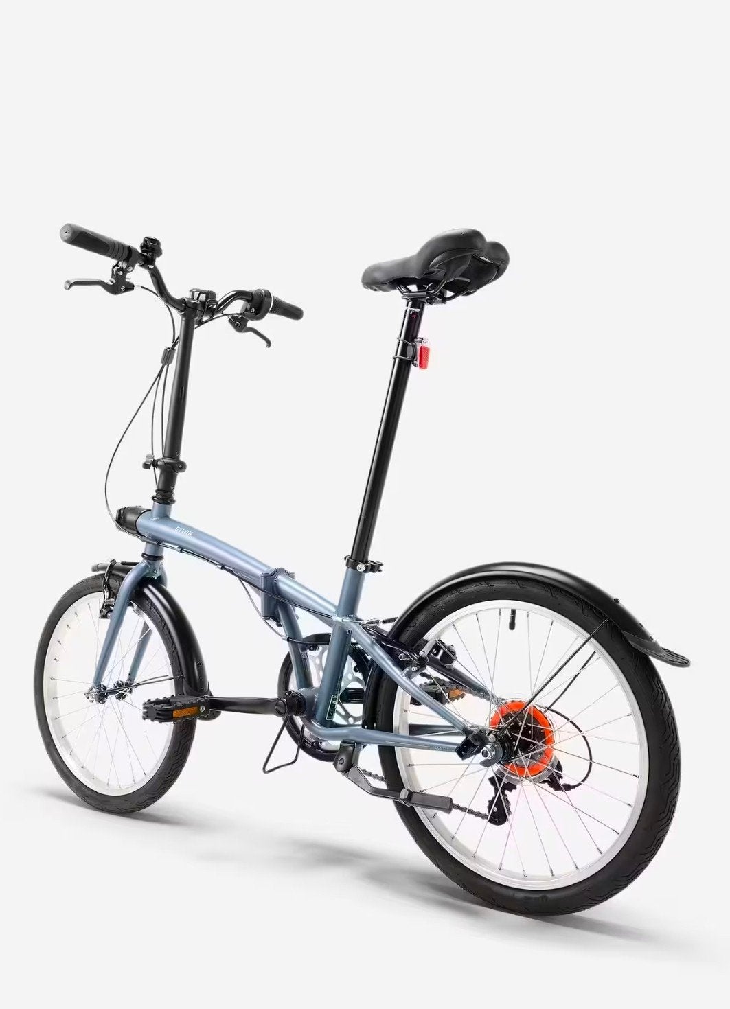 Te koop 2x BTWIN vouwfietsen  lichtgrijs en rood, Ophalen, Zo goed als nieuw, 20 inch of meer, Versnellingen