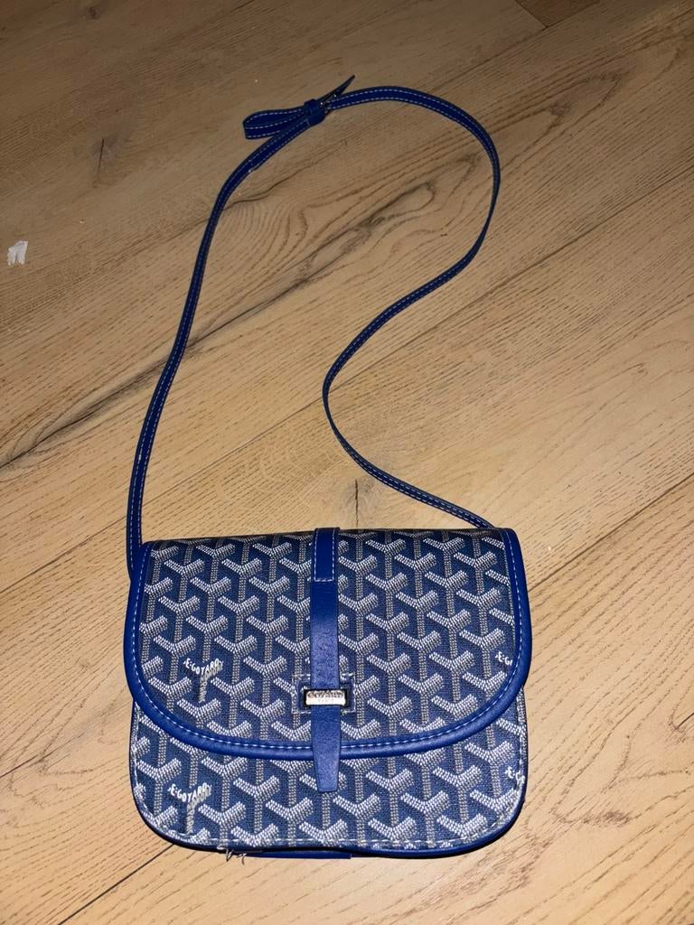 Blue goyard bag, Sieraden, Tassen en Uiterlijk, Tassen | Schoudertassen, Ophalen of Verzenden, Zo goed als nieuw, Blauw