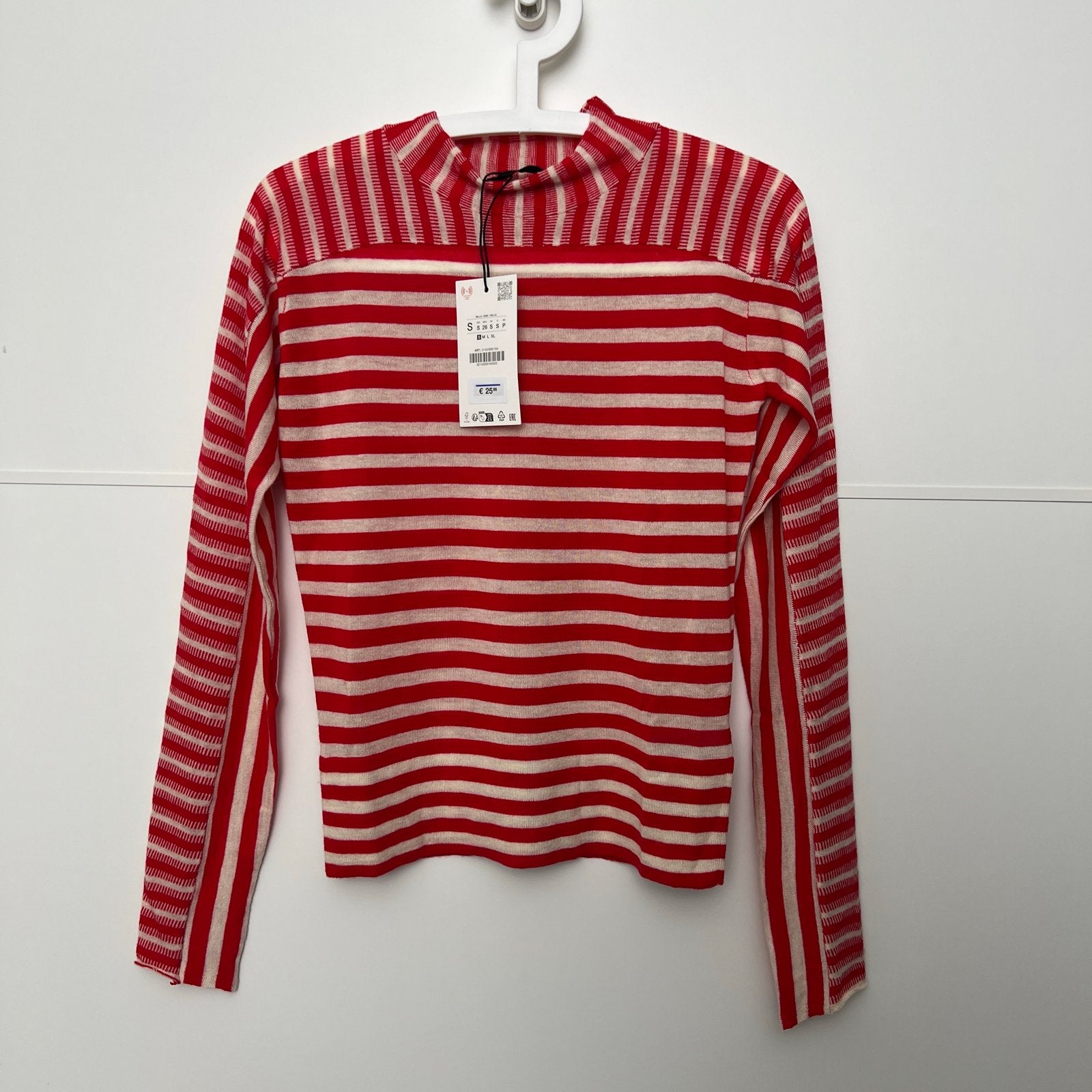 Zara gestreepte trui rood wit nieuw met kaartjes, Ophalen of Verzenden, Nieuw, Rood, Lange mouw