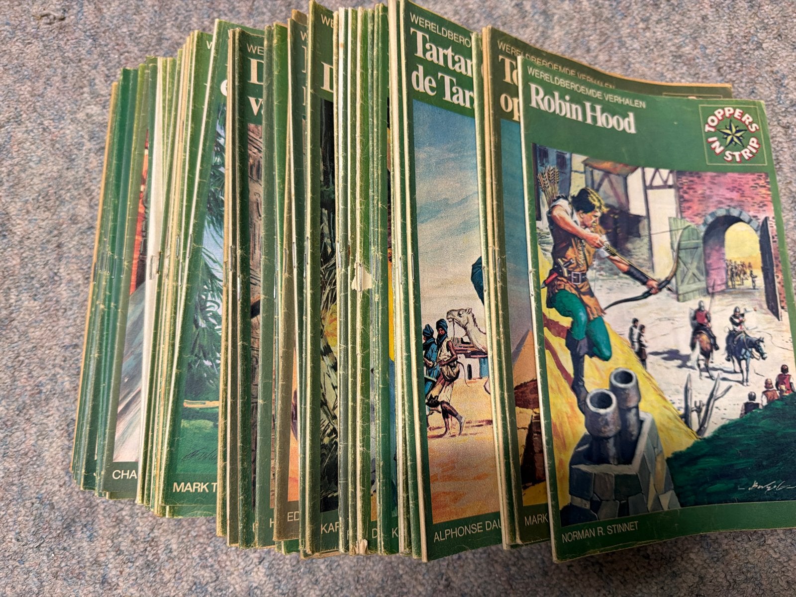 Wereldberoemde Verhalen Toppers in Strip - 70 verschillende, Complete serie of reeks, Ophalen of Verzenden, Gelezen