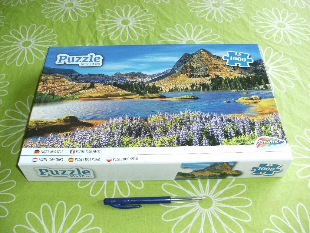 Grafix puzzel - Berglandschap - 1000 stukjes, Ophalen of Verzenden, 500 t/m 1500 stukjes, Zo goed als nieuw, Legpuzzel
