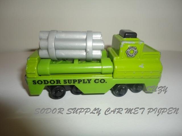 Thomas de Trein Sodor Supply Car met Pijpen, Take n Play, Kinderen en Baby's, Speelgoed | Thomas de Trein, Ophalen of Verzenden