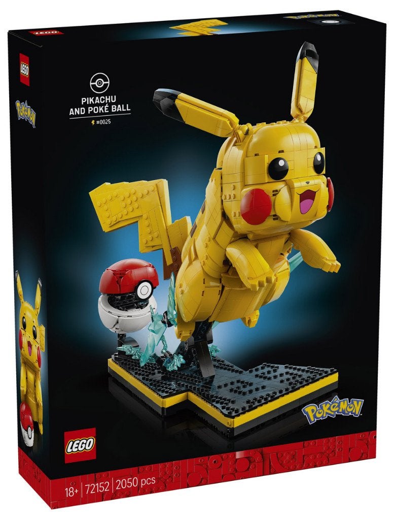 LEGO Pokémon 72152 Pikachu en Pokéball 2050 delig, Overige thema's, Lego, Nieuw, Ophalen of Verzenden