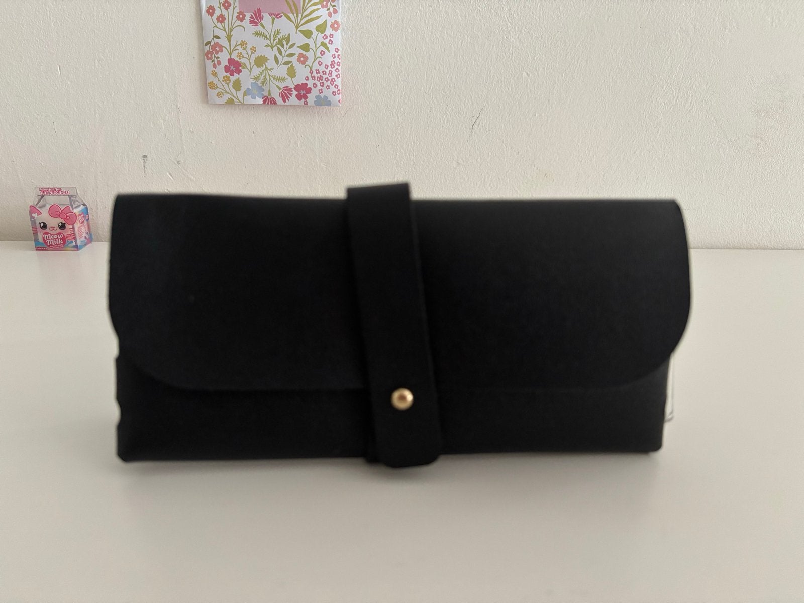 Zwart brillenkoker, Ophalen of Verzenden, Nieuw, Zwart, Softcase
