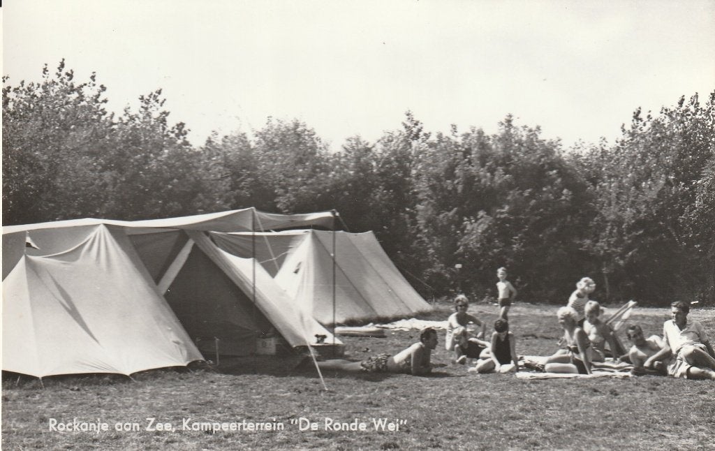 Rockanje    Camping de Ronde Wei, Ophalen of Verzenden, 1940 tot 1960, Gelopen, Zuid-Holland