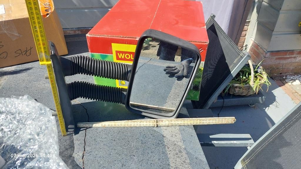 Rechter buitenspiegel Fiat Ducato - Korte arm, Auto-onderdelen, Ophalen of Verzenden, Gebruikt, Fiat