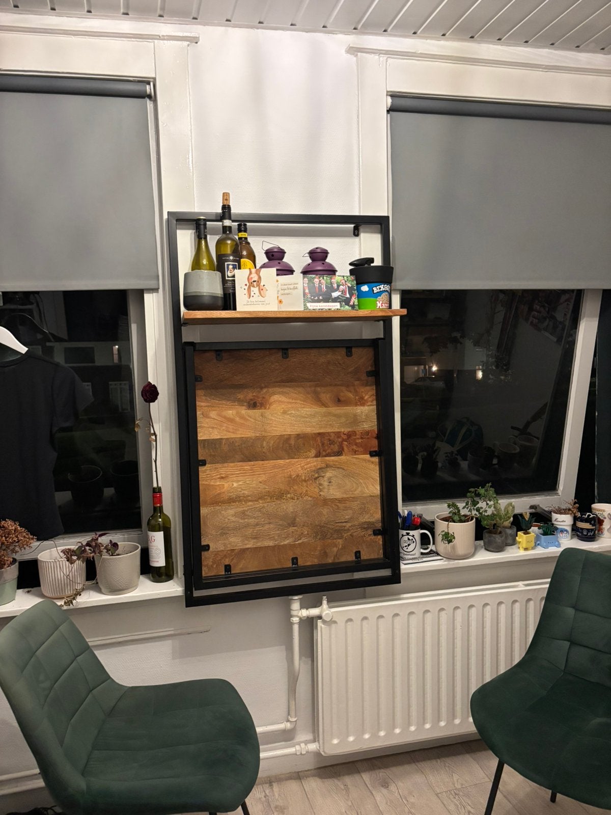 Houten klaptafel 85x65, Ophalen, 50 tot 100 cm, Tot twee personen, 50 tot 100 cm