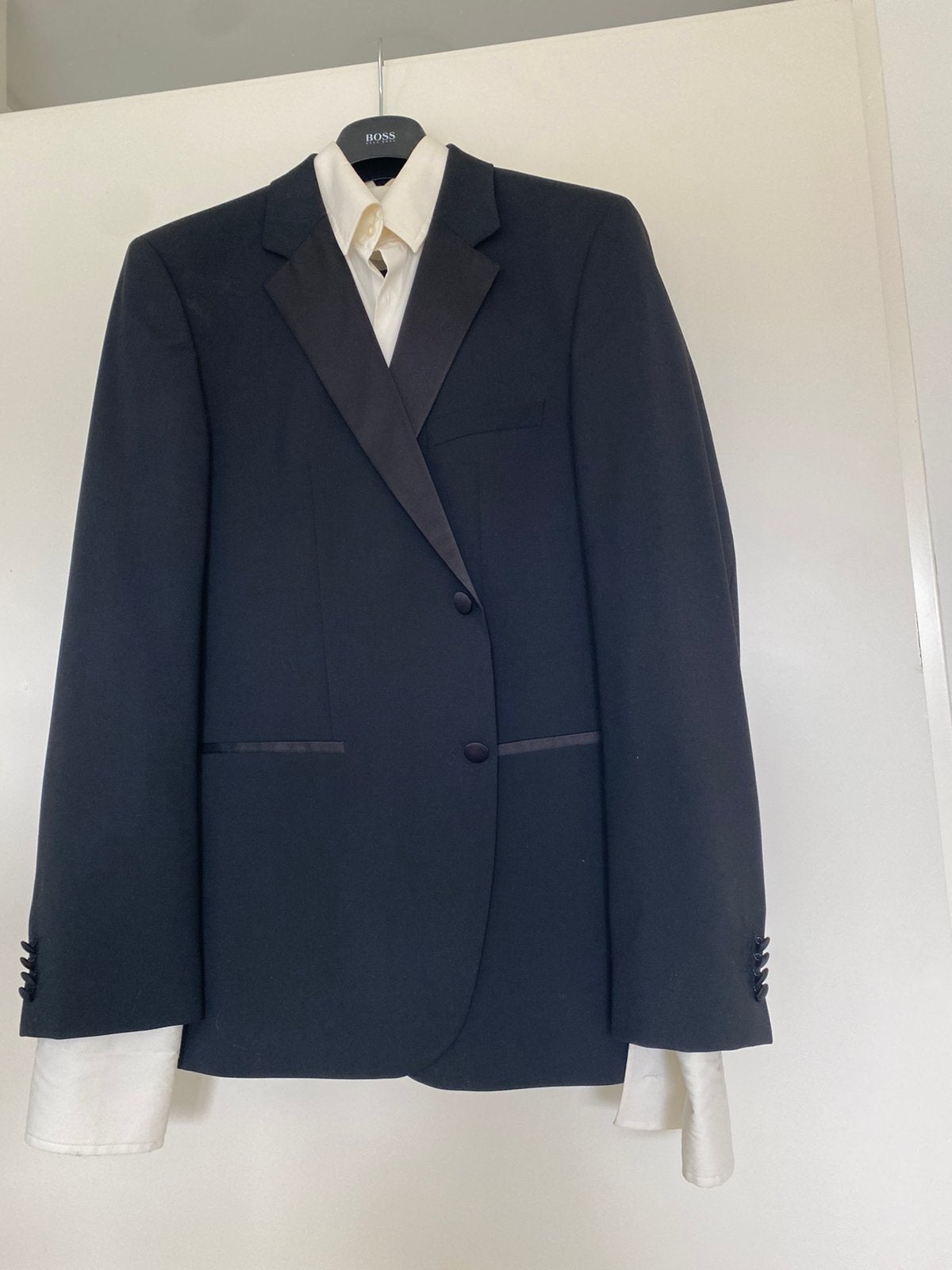 Smoking/ Tuxido, Kleding | Heren, Verzenden, Zo goed als nieuw, Maat 56/58 (XL), Zwart