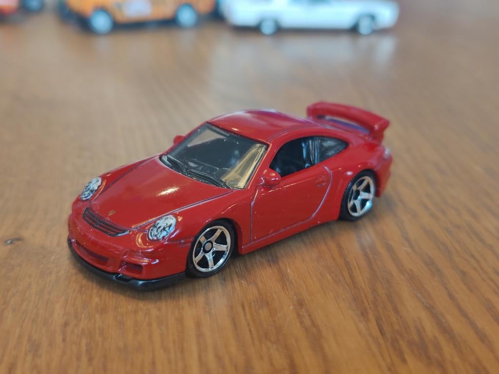 Matchbox Porsche 911 GT3 ROOD, Ophalen of Verzenden, Zo goed als nieuw, Auto