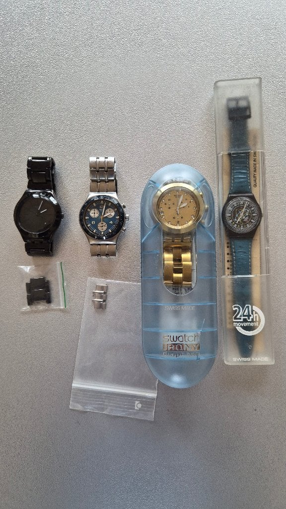 3x Swatch horloge (nr.4= verkocht), Staal, Staal, Swatch, Ophalen of Verzenden