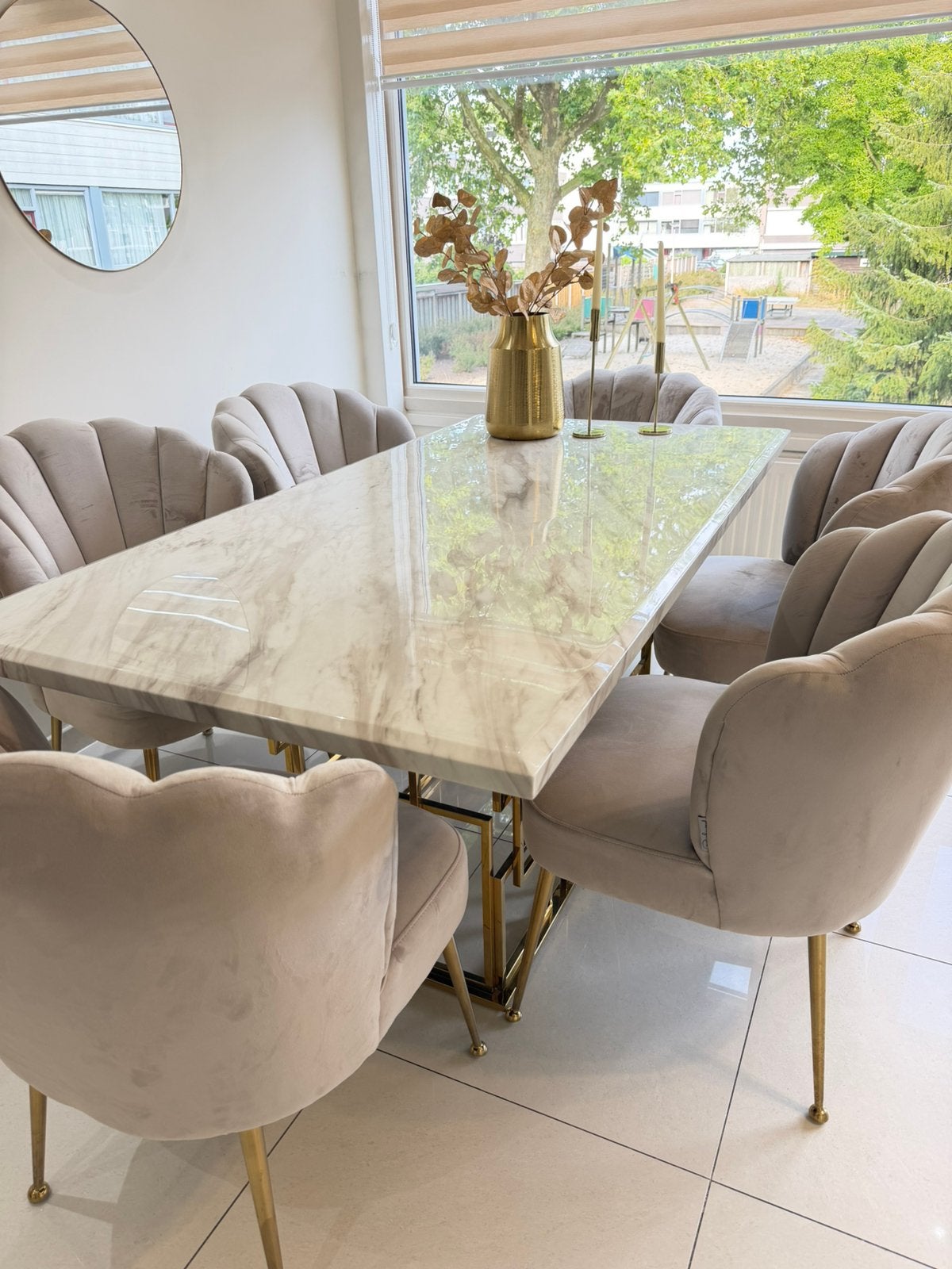 Complete woonkamer en eettafel set, Huis en Inrichting, Stoffering | Vloerbedekking, Ophalen, Zo goed als nieuw, 75 m² of meer