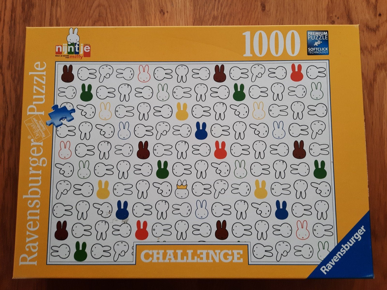 Ravensburger Nijntje Challenge Puzzel 1000 stukjes, Ophalen of Verzenden, 500 t/m 1500 stukjes, Zo goed als nieuw, Legpuzzel