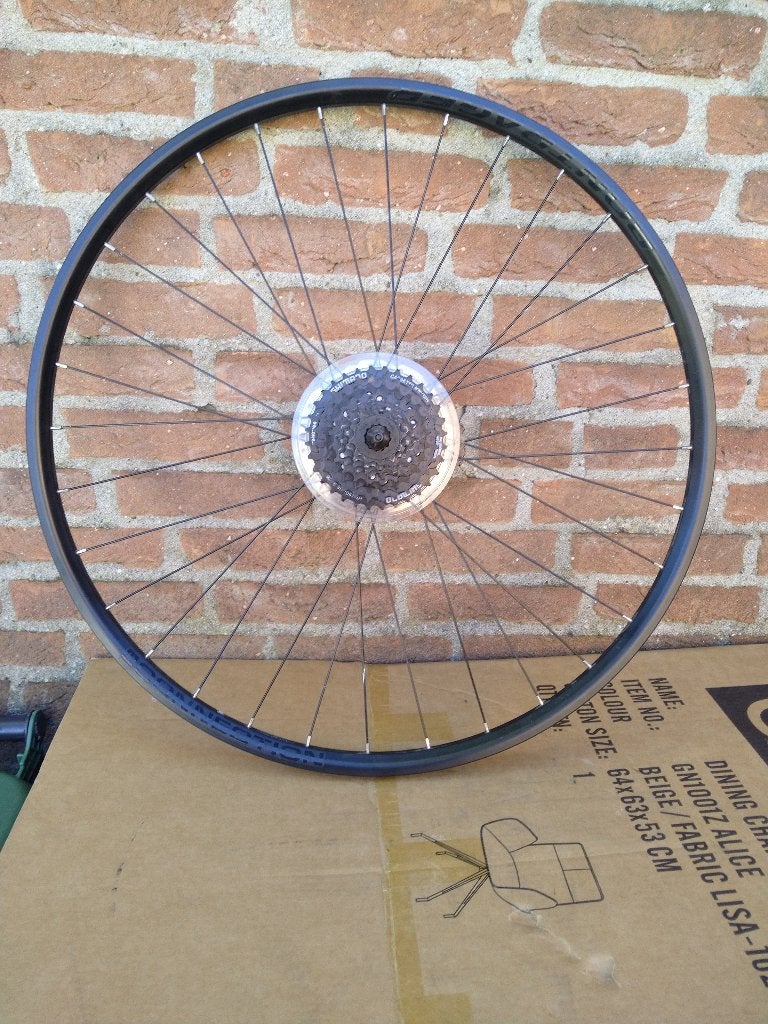 Achterwiel , Schijfrem, Cassette, 28 inch €80,-, Fietsen en Brommers, Elektrische fiets, Ophalen of Verzenden, Zo goed als nieuw