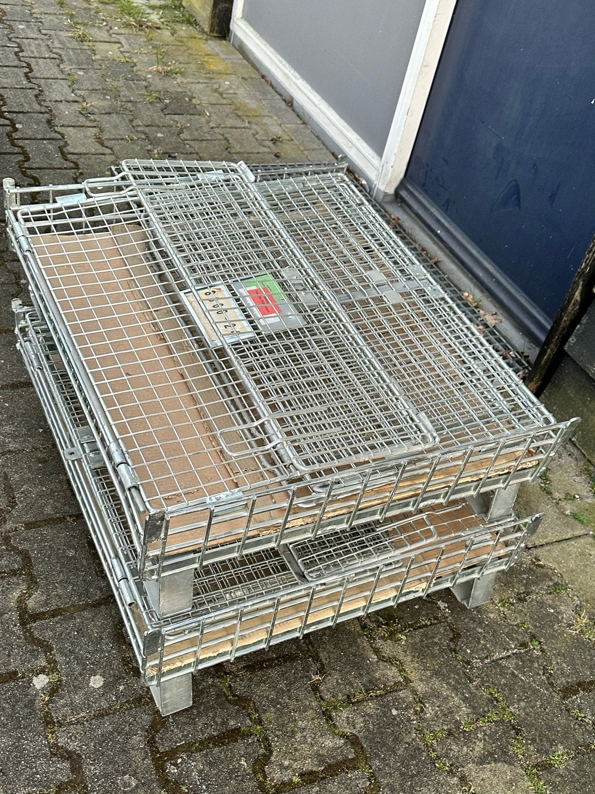 4 x Stapelbare Gaascontainers - Metaal, Ophalen of Verzenden