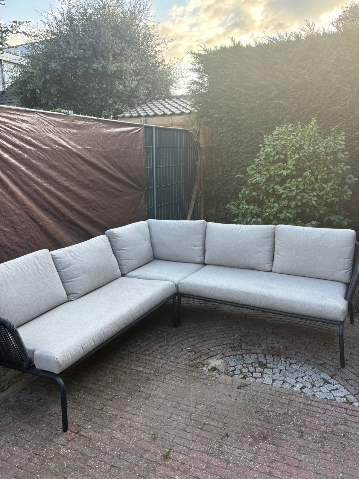 De Kopenhagen loungeset antraciet Karwei, Ophalen, Gebruikt, 5 zitplaatsen, Loungeset