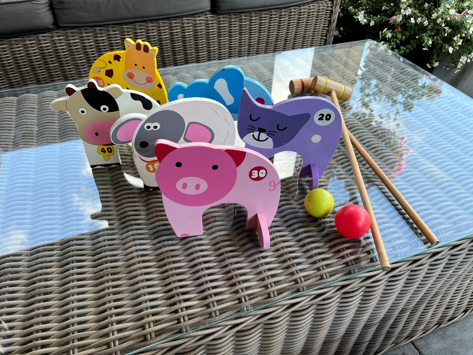 Leuk Dieren Croquet Spel voor Kinderen - Buitenplezier!, Ophalen of Verzenden, Zo goed als nieuw, Jongen of Meisje