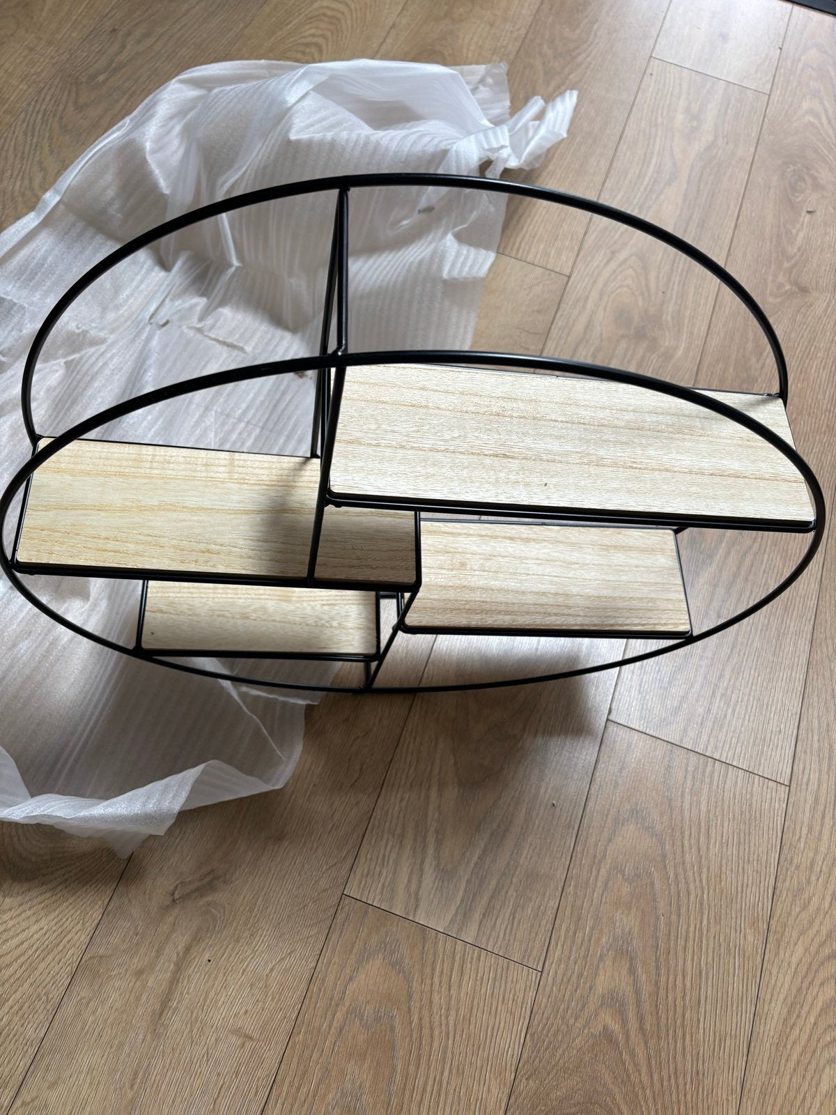 Rond wandrek met houten planken - Nieuw in doos, Ophalen, Nieuw