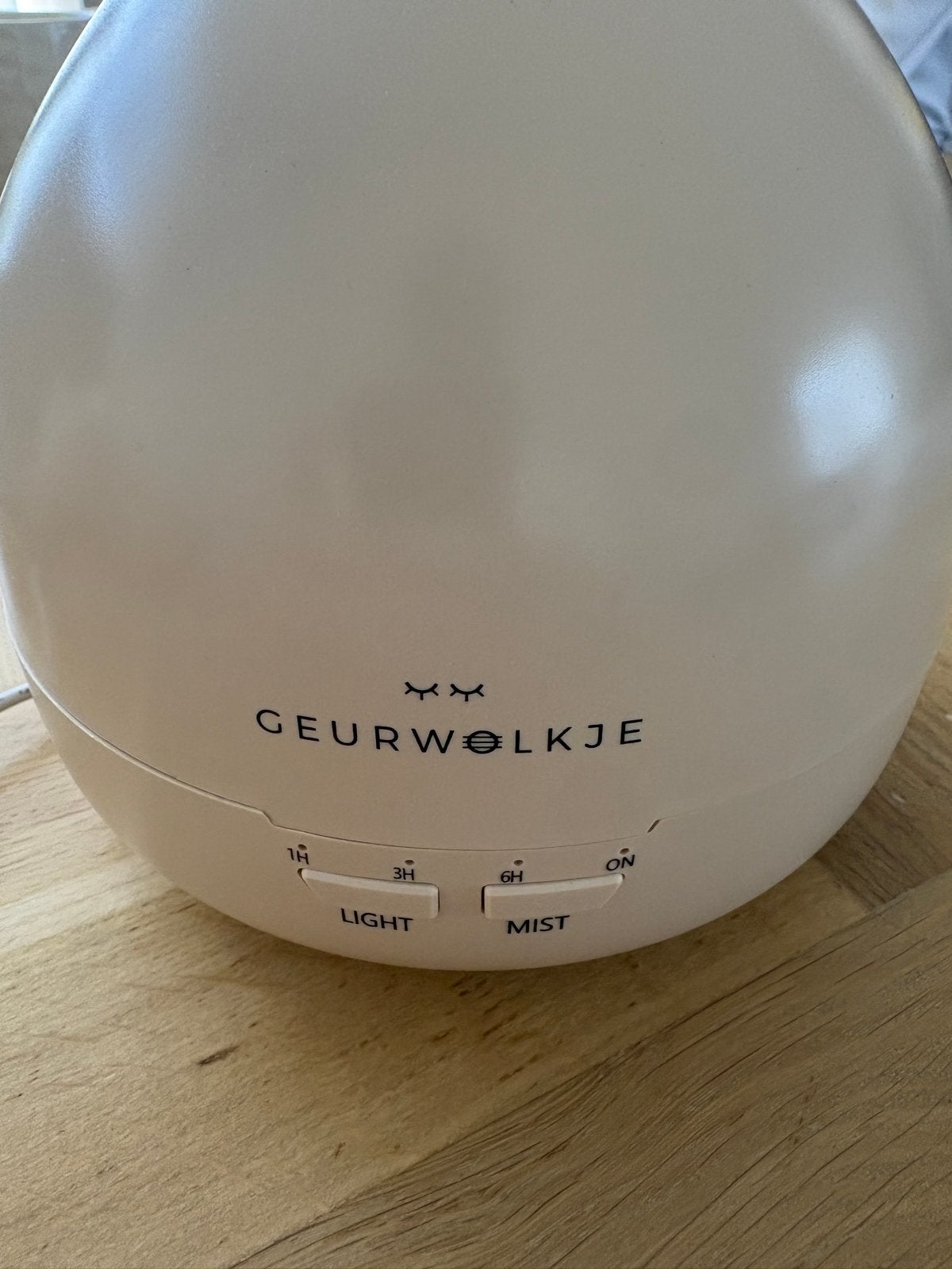 Geurwolkje diffuser met etherische oliën, Huis en Inrichting, Beige, Kunststof, Ophalen of Verzenden, Zo goed als nieuw