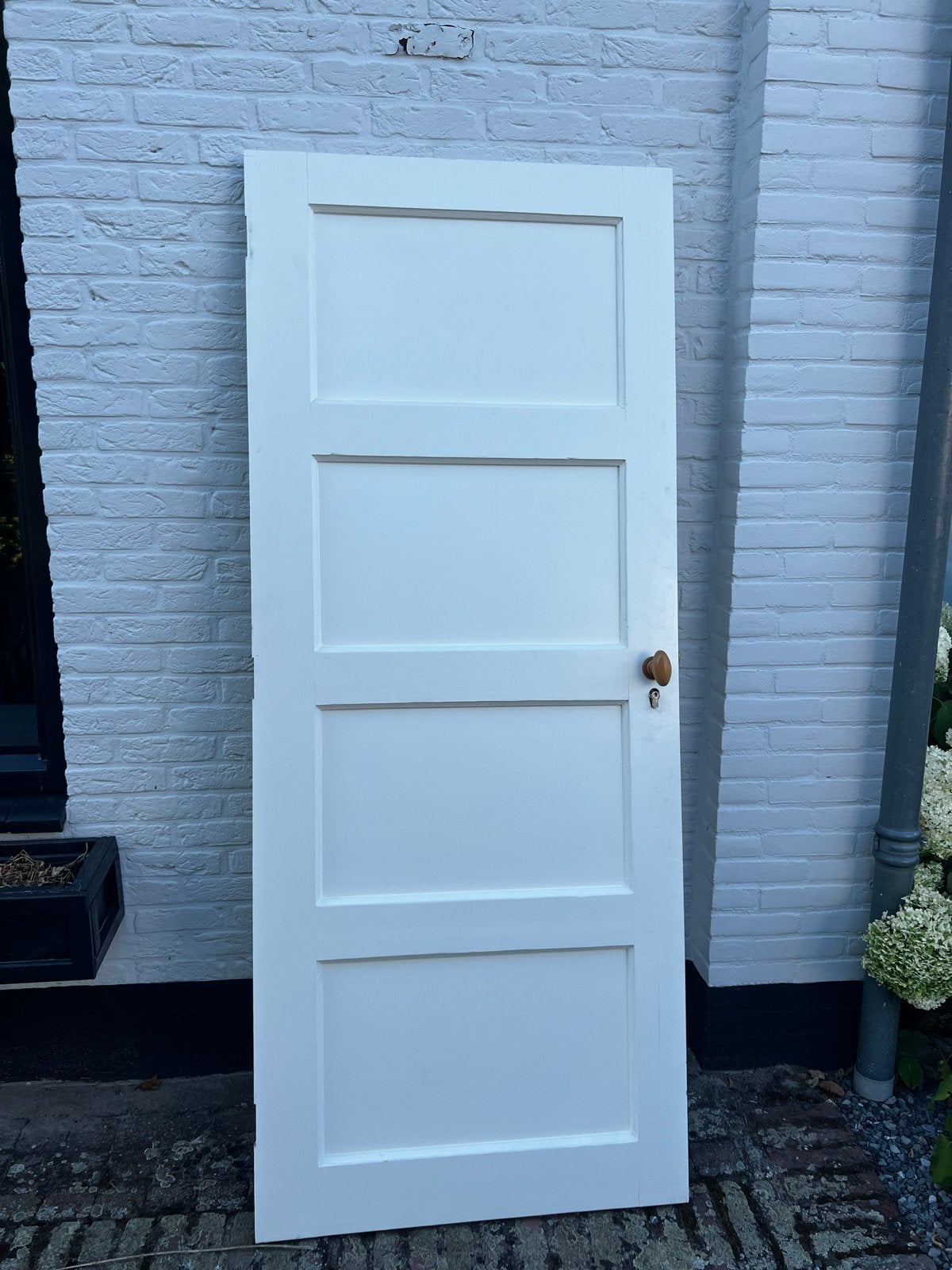 Houten Bruynzeel deur 202x83 cm, Ophalen, Gebruikt, 80 tot 100 cm, Binnendeur