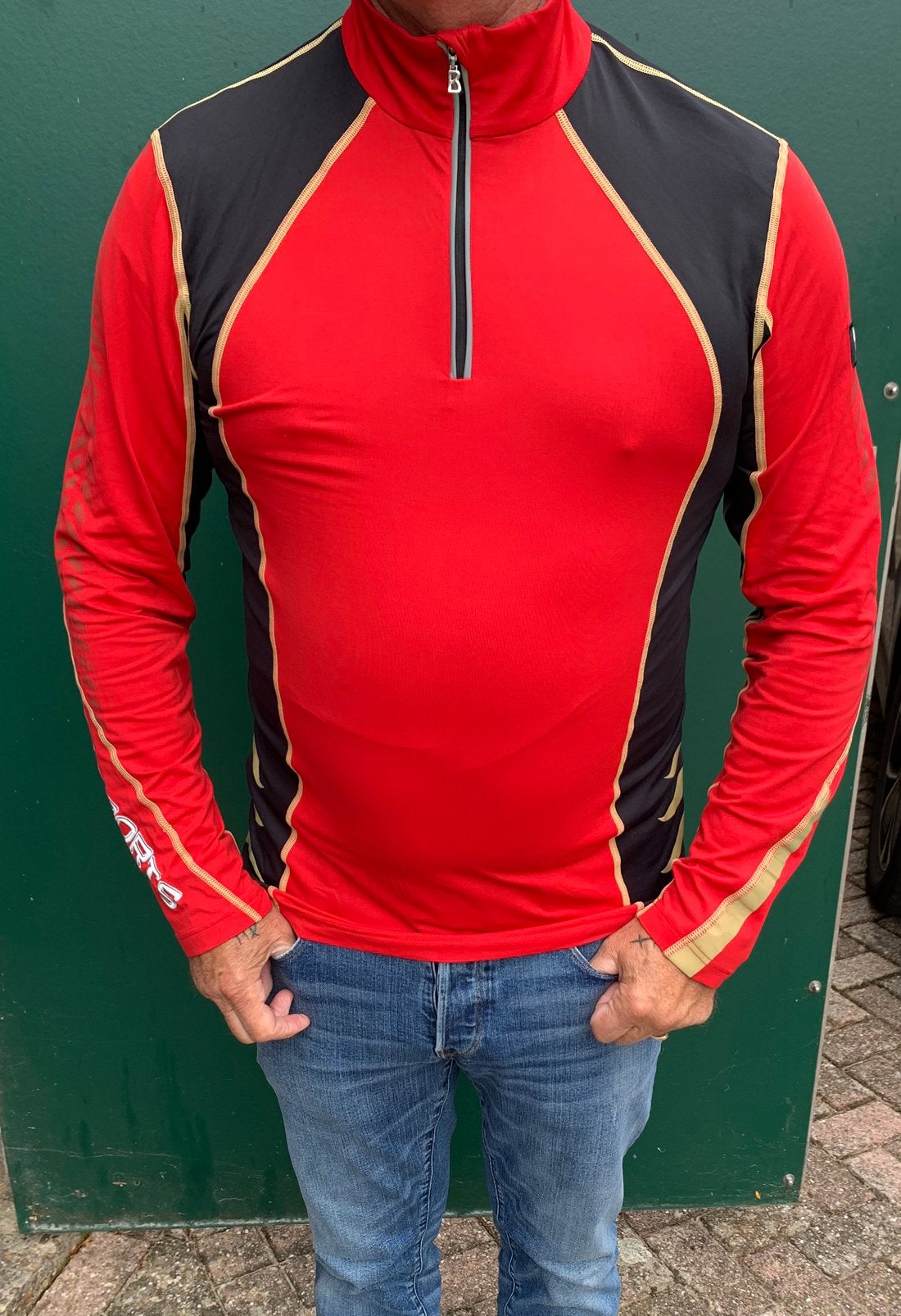 Bogner Team Heren Ski-Pully / Midlayer – Maat L, Ophalen, Gedragen, Maat 52/54 (L), Trui